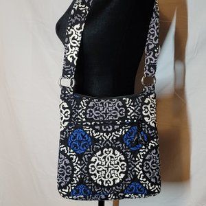 Vera Bradley Black, White, and Blue Cross Bradley